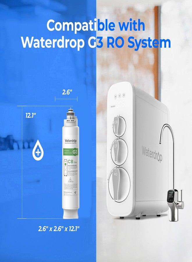 ووتر دروب فلتر Waterdrop WD-G3-CB، بديل لأنظمة التناضح العكسي WD-G3-W وWD-G3P600 وWD-G3P800-W، ضمان لمدة عام واحد - Image 2