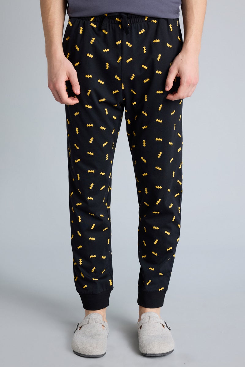 DeFacto Grey Man 2 piece Regular Fit Batman Licenced Pajama Set Casual - Image 5