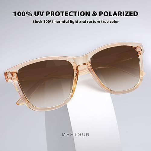MEETSUN Polarized Sunglasses for Women Men Trendy Classic Retro Designer Style Fashion UV400 Protection 3 PACK Blue Brown Tortoiseshell - Image 4