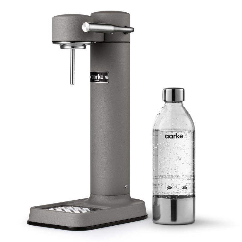 Aarke aarke Carbonator lll  Sparkling  Carbonation Water Machine Stainless Steel with PET BPAFree Reusable Bottle Volume 800 mL Matte Grey 