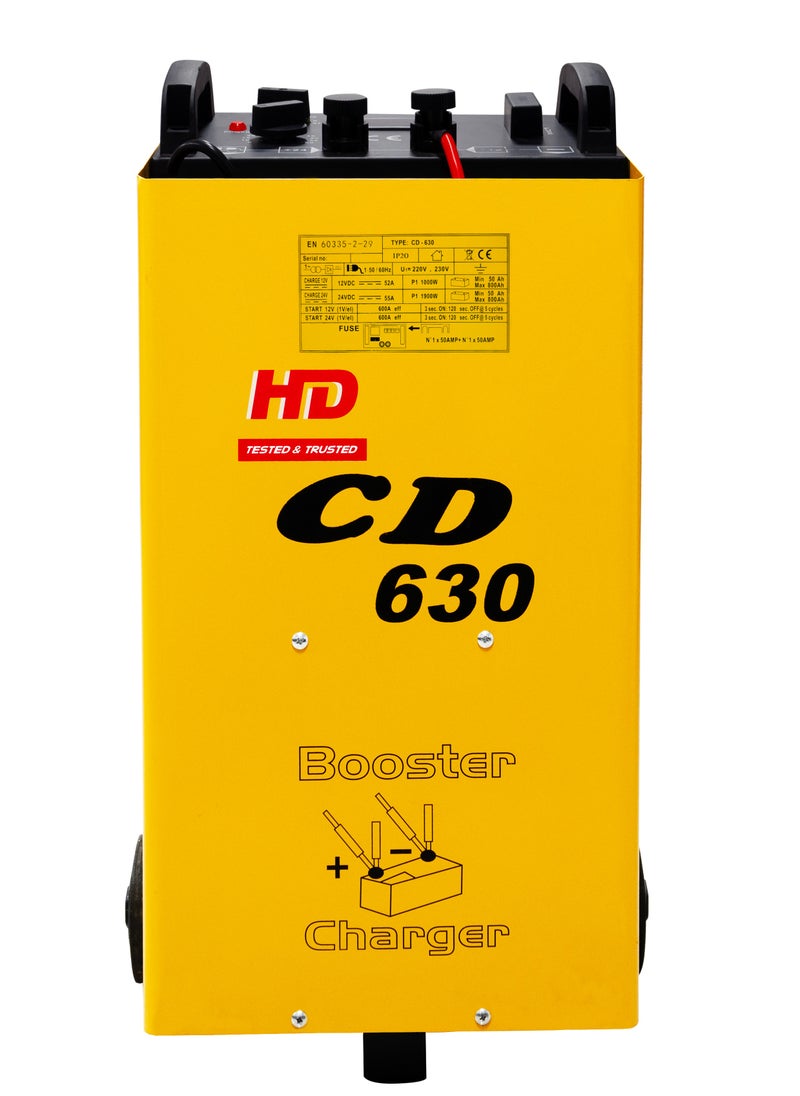 أتش دي HD CD-630 شاحن بطارية 600 أمبير | 220 فولت 50/60 هرتز | تيار الشحن 90A  - Image 3