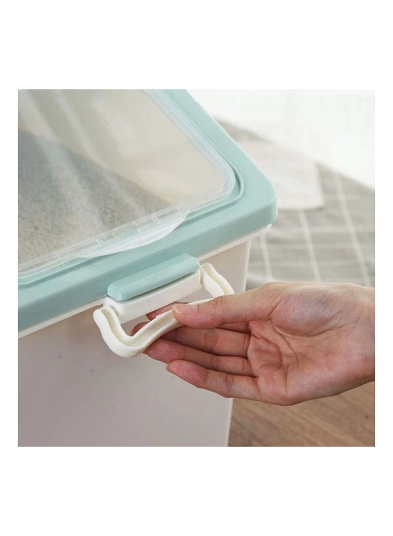 EVER SHINE Rice Storage Container Sealed Organizer Box Blue/White 32 x 20 x 34 centimeter - Image 4