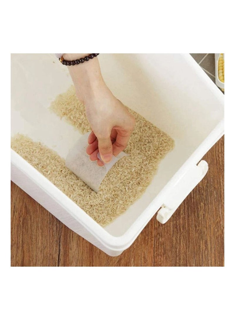 EVER SHINE Rice Storage Container Sealed Organizer Box Blue/White 32 x 20 x 34 centimeter - Image 2