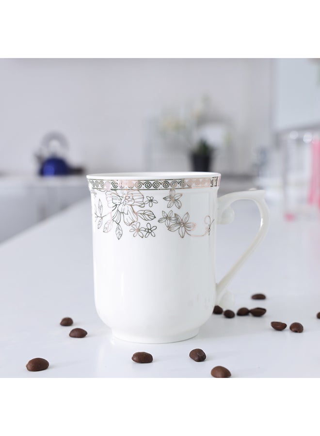 Royalford Bone Wave Coffee Mug White/Gold 400ml - Image 5
