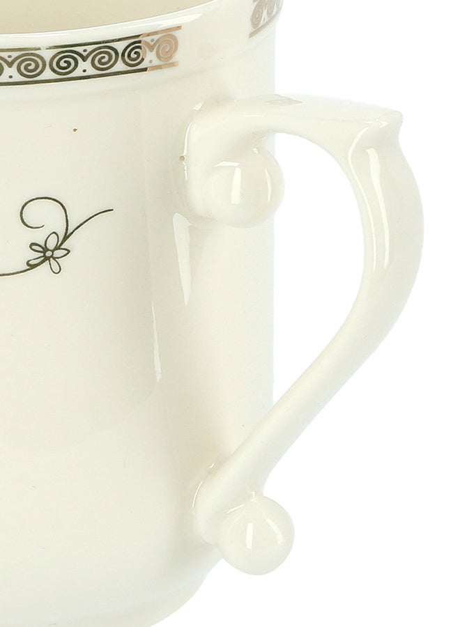 Royalford Bone Wave Coffee Mug White/Gold 400ml - Image 3