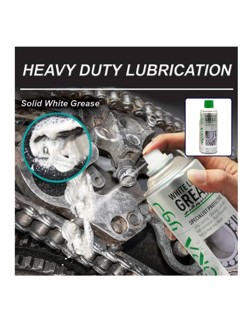 نورا شحم الليثيوم الأبيض نورا 450 مل لمكافحة التآكل والتزييت رقم 511 - Image 3