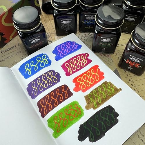 Monteverde USA Color Changing Ink Collection Gift Set – 10 Fountain Pen Inks with Transformative Colors, 30ml Bottles - Image 3