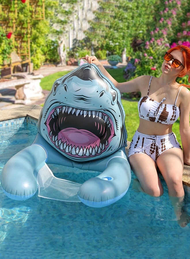 DUNISO Pool Floats, Inflatable Pool Float Rafts for Men and Women, Water Inflatable Hole Floats Rafts Adult Swimming Pool Reclining Chair Float Bed, Cooling Pool Float Summer Party Floats - Image 1