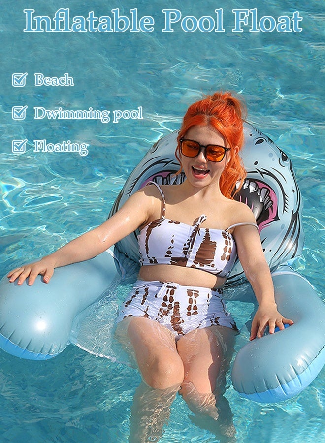 DUNISO Pool Floats, Inflatable Pool Float Rafts for Men and Women, Water Inflatable Hole Floats Rafts Adult Swimming Pool Reclining Chair Float Bed, Cooling Pool Float Summer Party Floats - Image 3