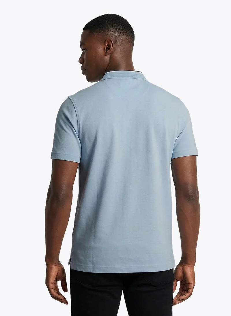 Nautica Men Short Sleeve Polo Shirt for Smart Casual, Weekend and Comfortable Wear - Blue