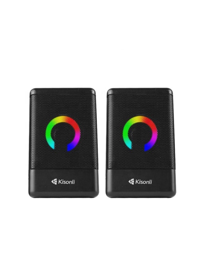 Kisonli L-8080 Cool Electronic Gadget Portable Usb Speakers Music Box - Image 1