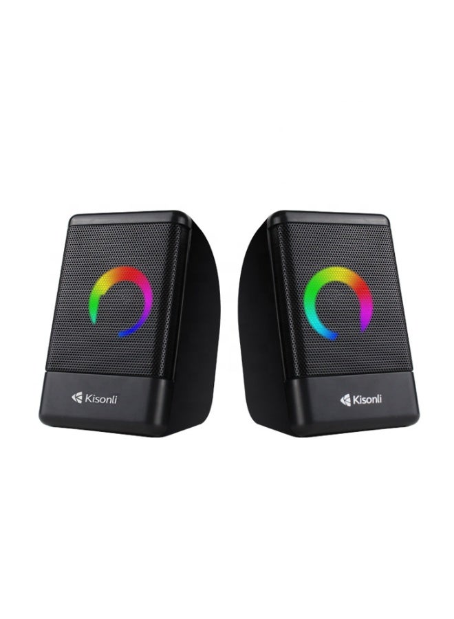 Kisonli L-8080 Cool Electronic Gadget Portable Usb Speakers Music Box - Image 4