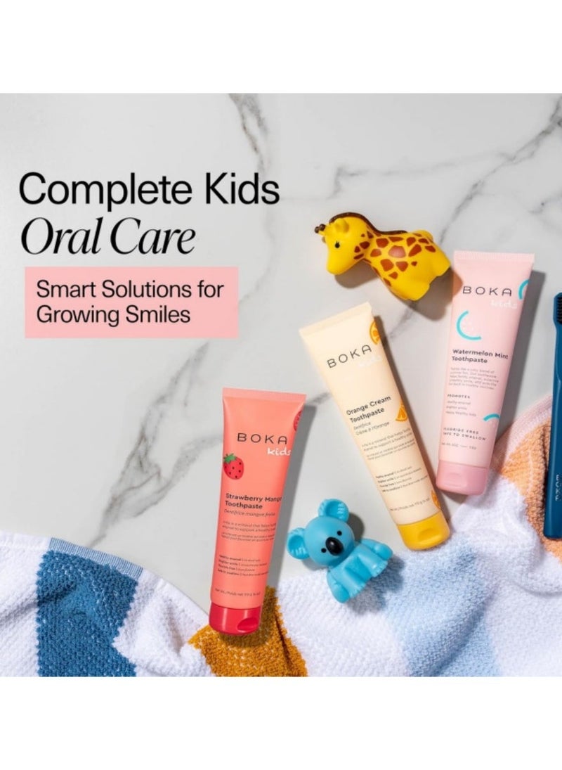 BOKA Boka Fluoride Free Toothpaste- Nano Hydroxyapatite, Remineralizing, Sensitive Teeth, Whitening- Dentist Recommended for Adult, Kids Oral Care- Strawberry Mango Flavor, 4oz - Image 5