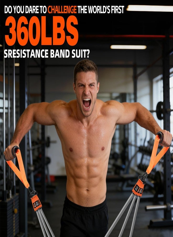 Laapee 2 in 1 18PCS Heavy Resistance Bands & Assisted Pull Up Bands Combo – 300LBS/225LBS with Non-Slip Handles, Ankle Straps, Door Anchor, Adjustable Bands & Foot Pedals for Strength Training - Image 2
