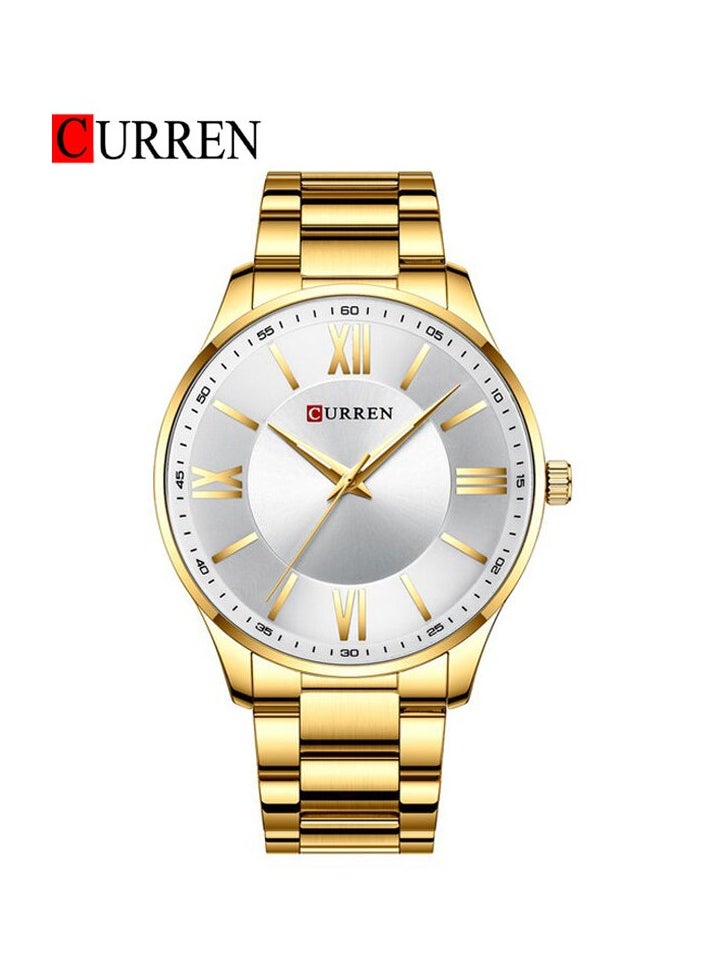 CURREN CURREN-8383 Original Brand Stainless Steel Band Wrist Watch For Men With Brand Box  - Image 1
