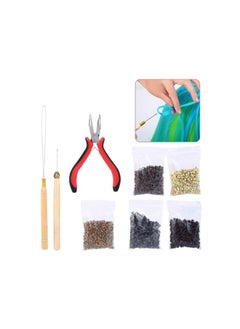 Wig Connector Kit Pliers Hook Loop Needle with 500Pcs Micro Rings Hair Extension Accessories(Black) - pzsku/ZC176A379C12BDA3A6921Z/45/_/1733076362/9a83f2d3-2946-41bc-95f3-68f17b81e266