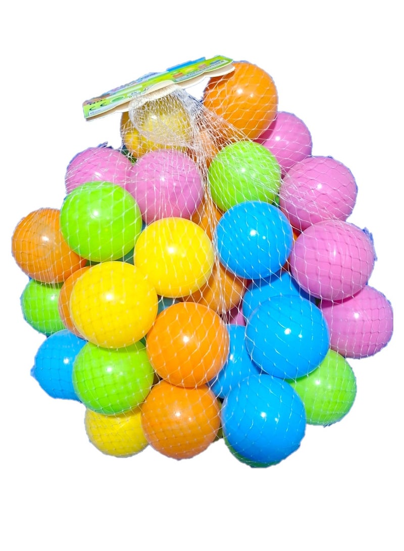 50 Pieces Of Kids Toy Balls Play Set Light Multicolored For Age Group 1+ Years  - Image 1