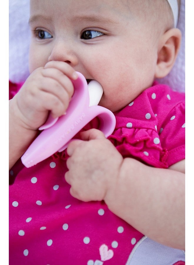 Baby Banana Baby Banana The Original Toothbrush Teether Toy, for Babies Infants Toddlers; USA Family-Owned Business; Teething Relief for Sore Gums, Massaging Soothing; Safest Food Grade Silicone  - Image 1