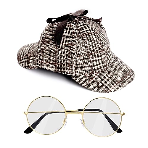 HOVEOX Detective Costume Accessories - Set With Hat, Dress Up Costume, Props for Halloween - Image 4