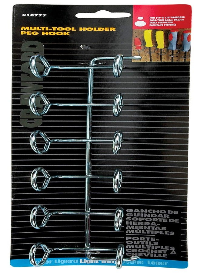 Jensen Crawford Six-Tool Multi-Tool Holder Accessory for Peg Board #18777(Package may vary) - Image 3