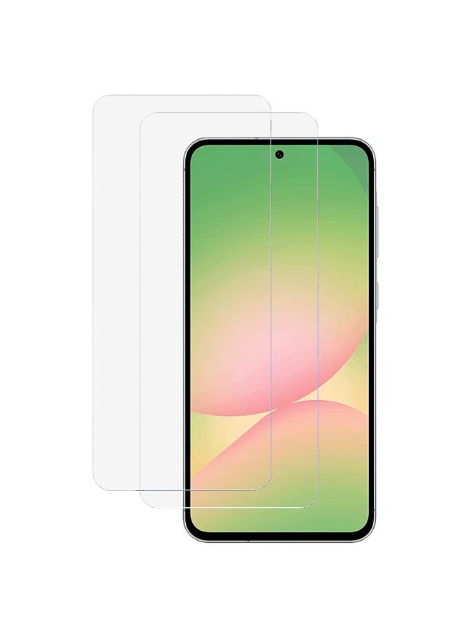 SanHu 2 Piece Pack for Samsung Galaxy A56 5G Screen Protector - Full Coverage Delicate Touch Tempered Glass Screen Protector for Samsung Galaxy A56 5G，Clear - Image 1