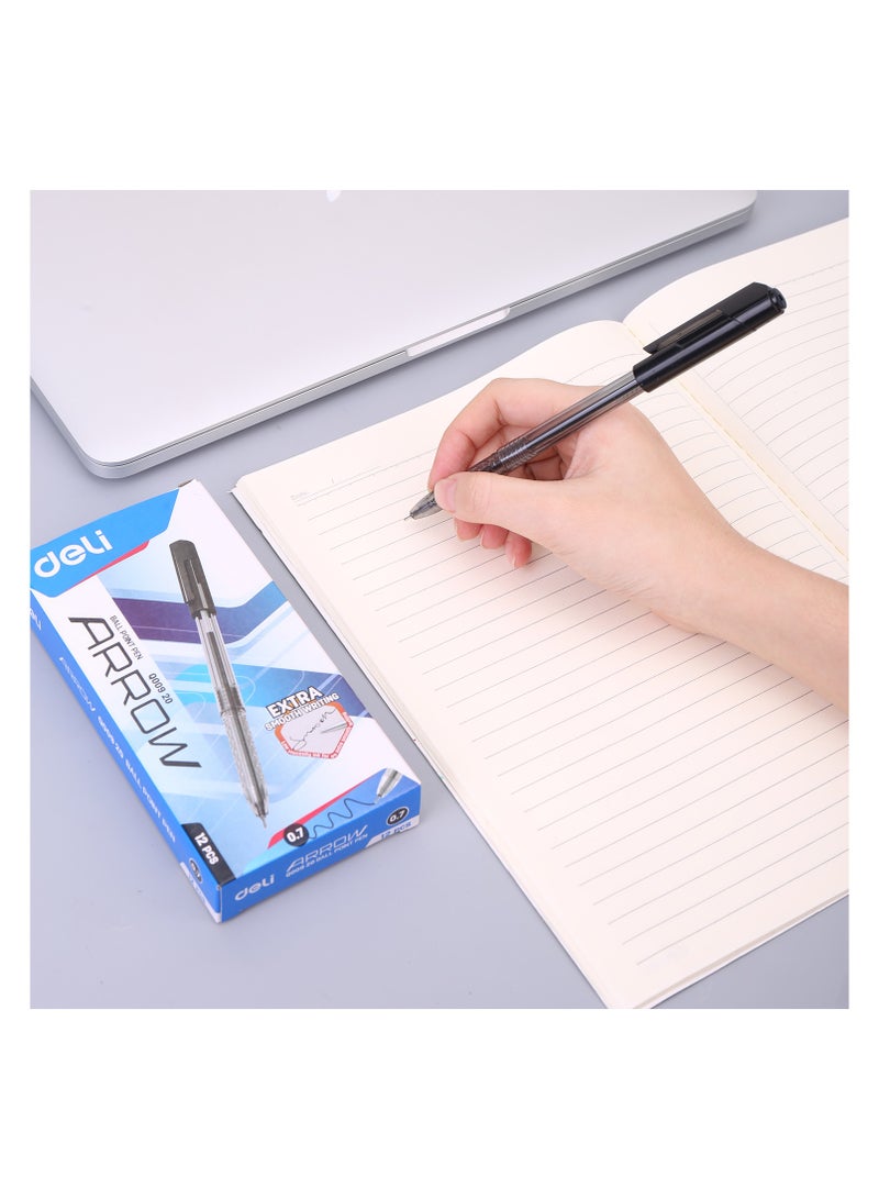 Deli Deli 0.7 Q00920 Ball Point Pen Black - Image 2
