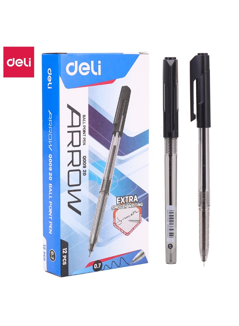 Deli Deli 0.7 Q00920 Ball Point Pen Black - Image 1