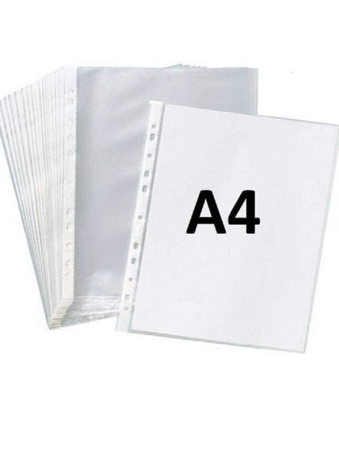 File transparent folder for keeping papers - light type - 100 pieces - A4