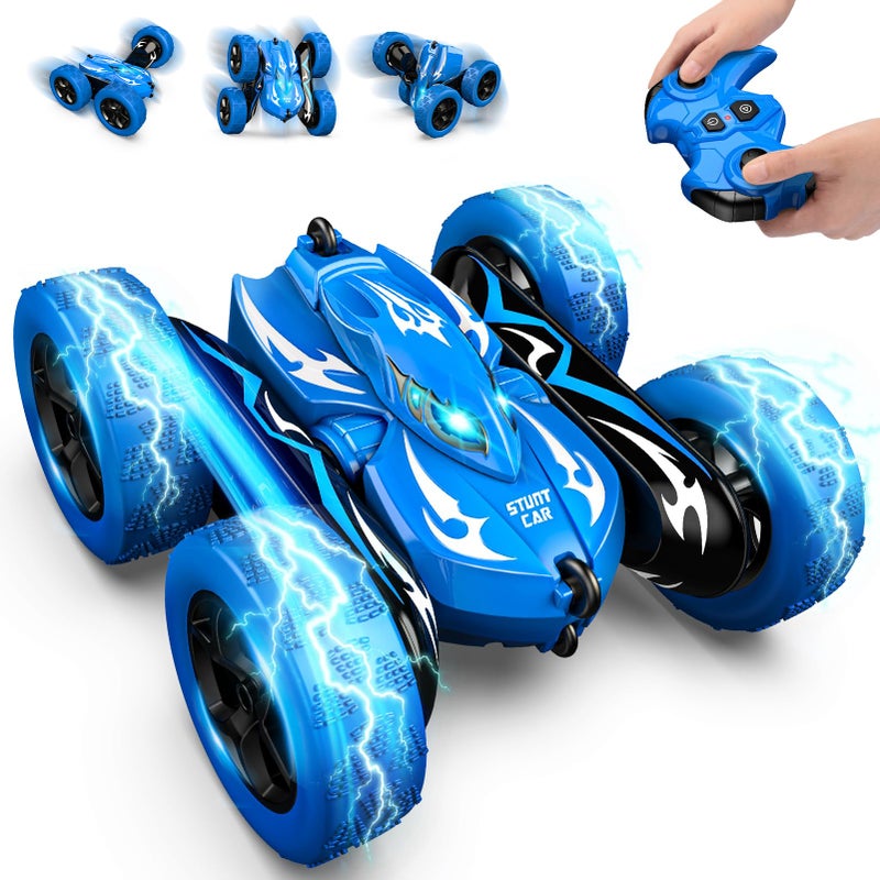 Excitobo Remote Control CarRC Cars for 4 5 6 7 8 9 10 11 12 Year Old Boy Double Sided 360Flip 4WD Rechargeable Drift RC Race Car Boys Toys Birthday Gifts Easter Basket Stuffers for Kids Age 412 - Image 3