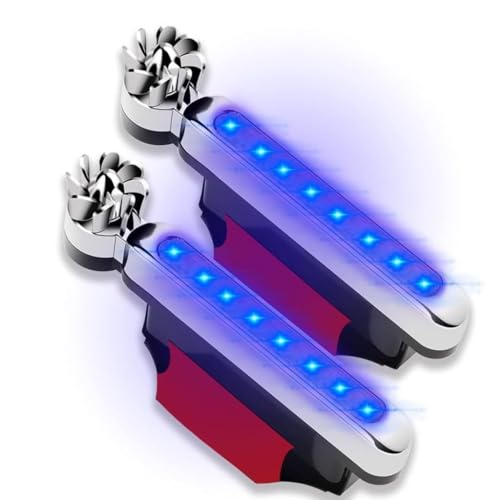 RAMPKD Universal Car Wind Power Daytime Running Light 8 LED Light External Fog Lights are Used for Car Driving Assist Light Accessories (Pack of 2) - Image 1
