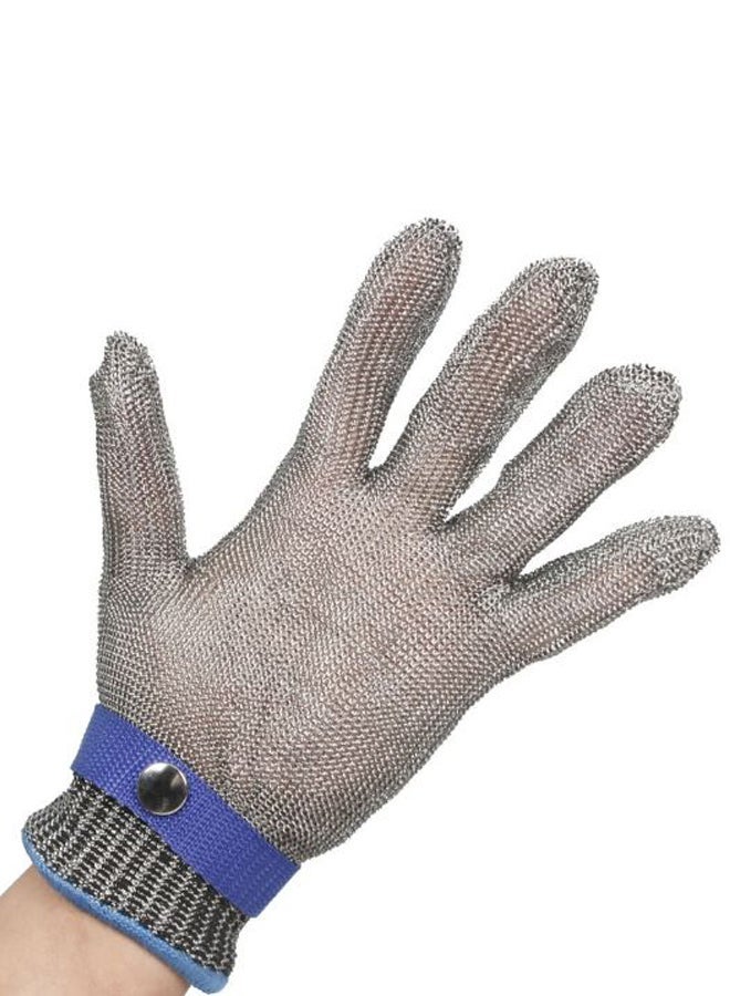 NIBEMINENT Protective Safety Cut Stab Resistant Glove Grey/Blue 22 x 9centimeter - Image 2