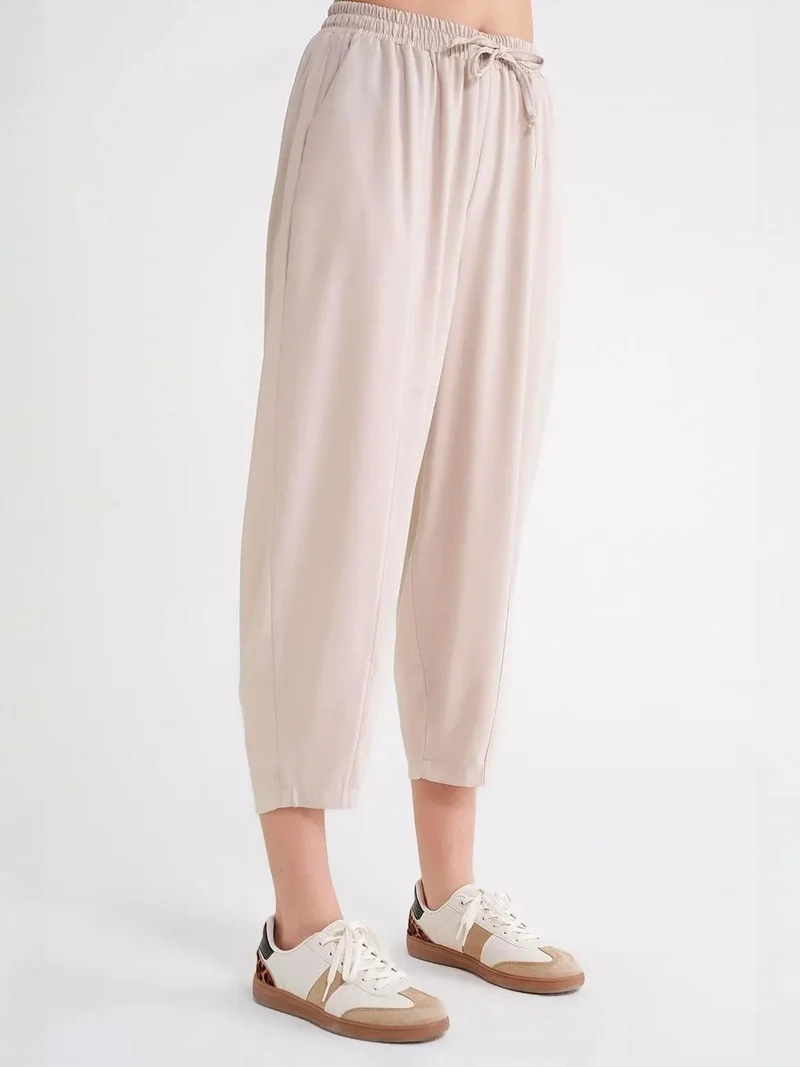 MixRay Stone Natural Mixray Salwar Fit Drawstring Pants for Women | Best Price UAE