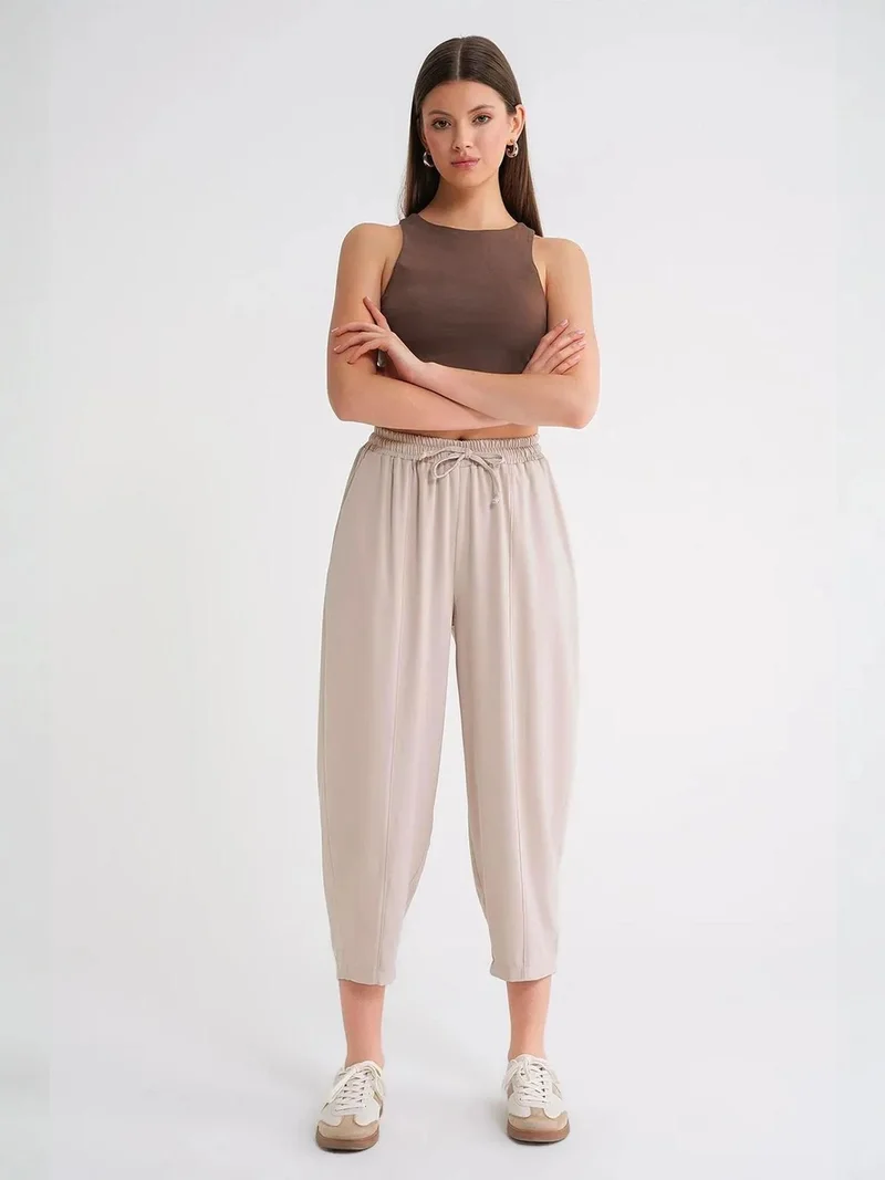 MixRay Stone Natural Mixray Salwar Fit Drawstring Pants for Women | Best Price UAE