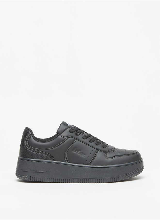 Lee Cooper - Women's Logo Detail Sneakers with Lace-Up Closure - Image 1