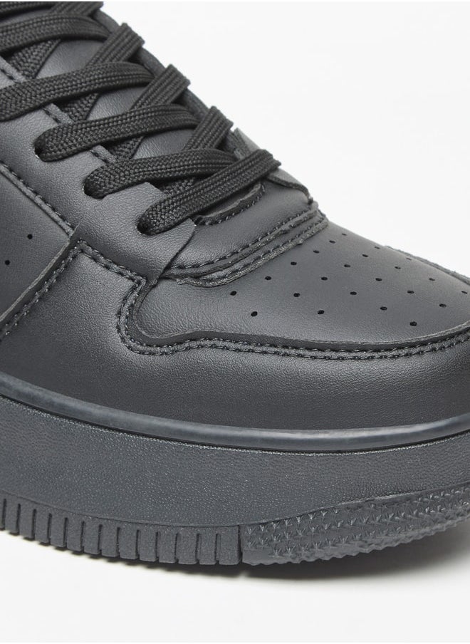 Lee Cooper - Women's Logo Detail Sneakers with Lace-Up Closure - Image 1