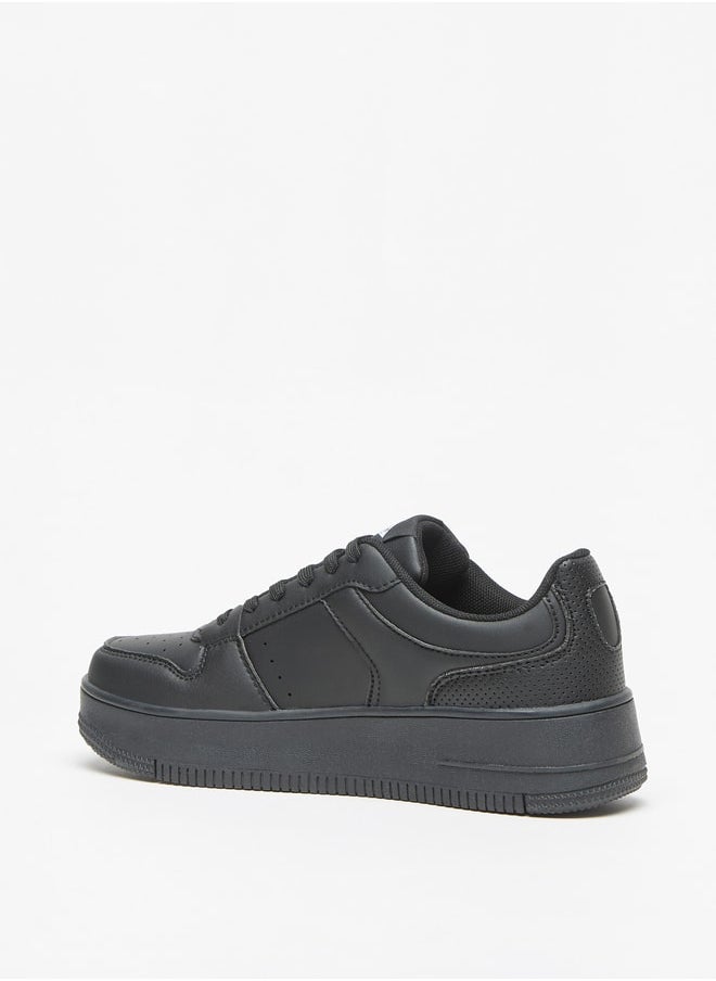 Lee Cooper - Women's Logo Detail Sneakers with Lace-Up Closure - Image 1