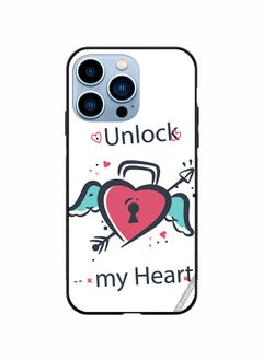 Protective Case Cover For Apple iPhone 13 Pro Unlock My Heart Design Multicolour