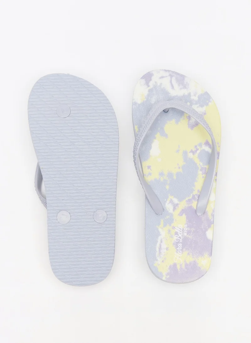 فلورا بيلا من شو إكسبرس Girls Flora Bella Printed Slip-On Flip Flops