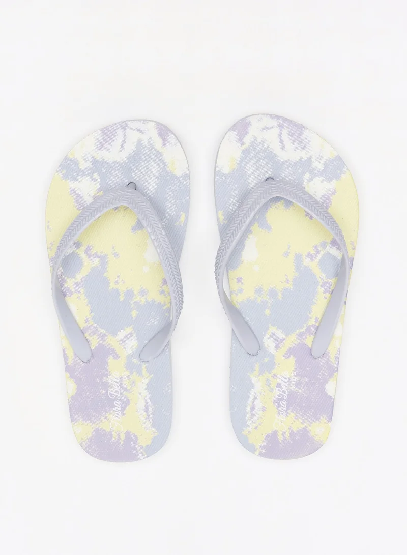 فلورا بيلا من شو إكسبرس Girls Flora Bella Printed Slip-On Flip Flops