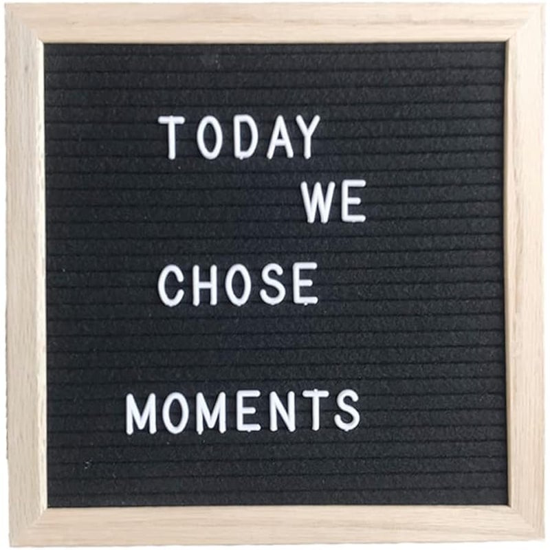 Hiflyer Felt Board Felt Letter Board, 10 x 10 inch Message Board Word Board Letter Board Sign Bulletin Board Letters, Pregnancy Announcements Baby Announcement Sign, Valentines Day Gifts for Her Letterboard - Image 1
