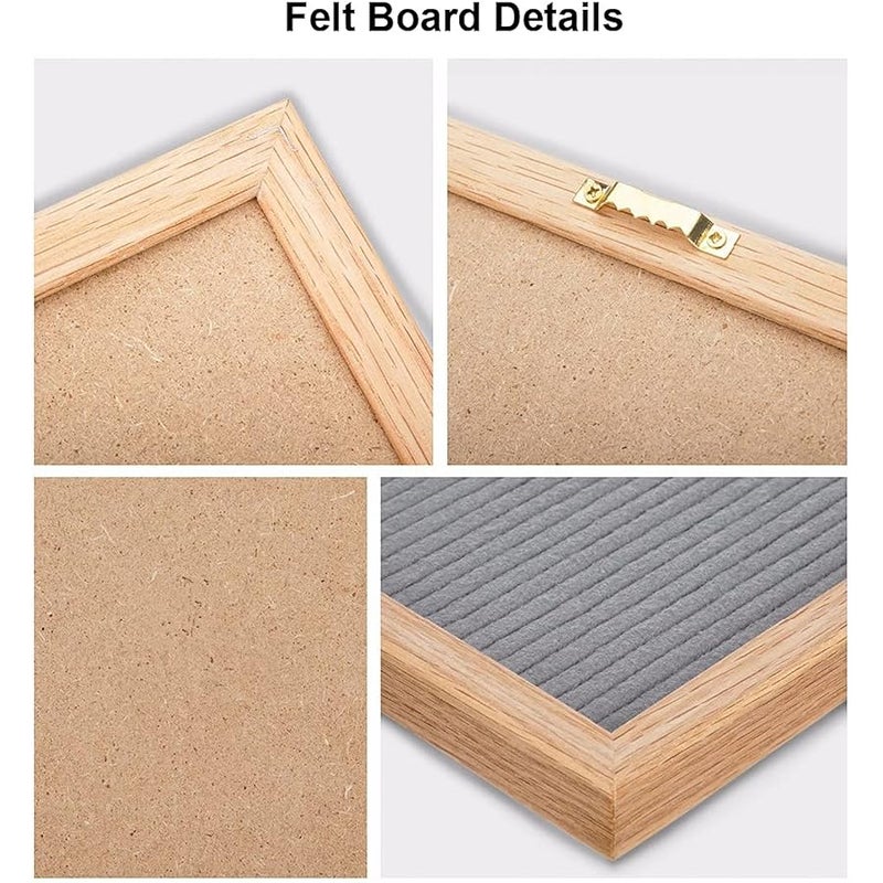 Hiflyer Felt Board Felt Letter Board, 10 x 10 inch Message Board Word Board Letter Board Sign Bulletin Board Letters, Pregnancy Announcements Baby Announcement Sign, Valentines Day Gifts for Her Letterboard - Image 2