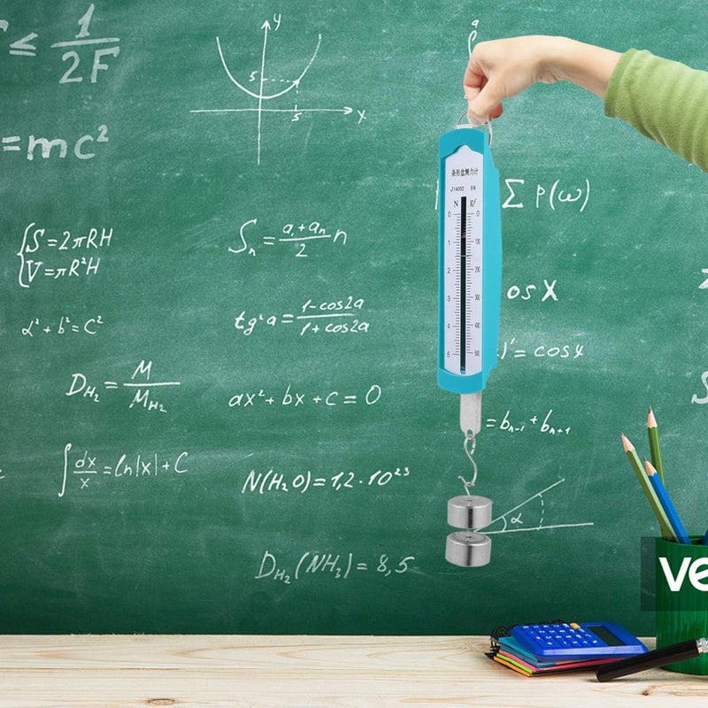 klarako Spring Scale 1 Spring Dynamometer Measuring Device Mechanics Experiment Teaching Instrument Physics Workshop Tool Electric Meter Experiments Apparatus Push-Pull Crane Scale Metal - Image 3