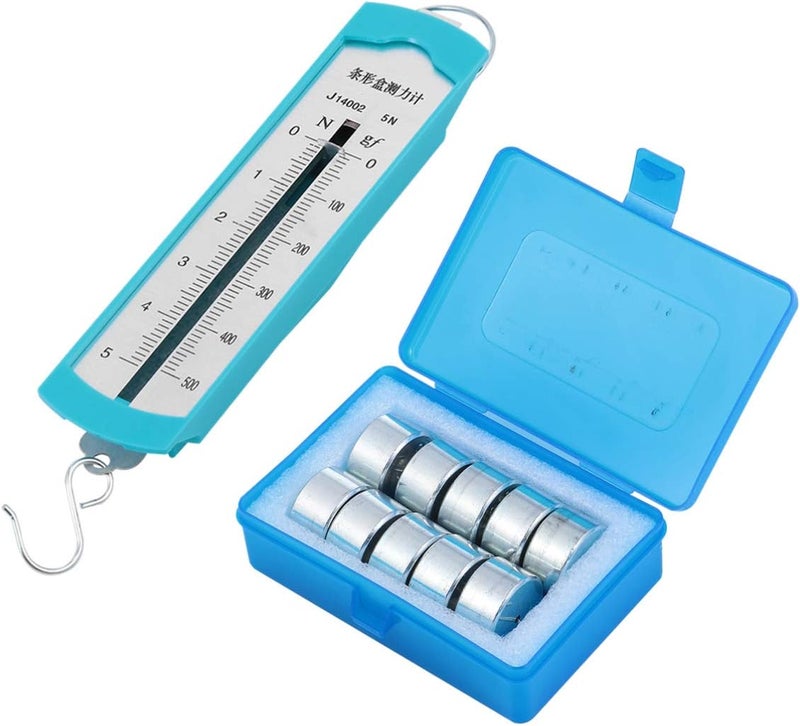 klarako Spring Scale 1 Spring Dynamometer Measuring Device Mechanics Experiment Teaching Instrument Physics Workshop Tool Electric Meter Experiments Apparatus Push-Pull Crane Scale Metal - Image 2