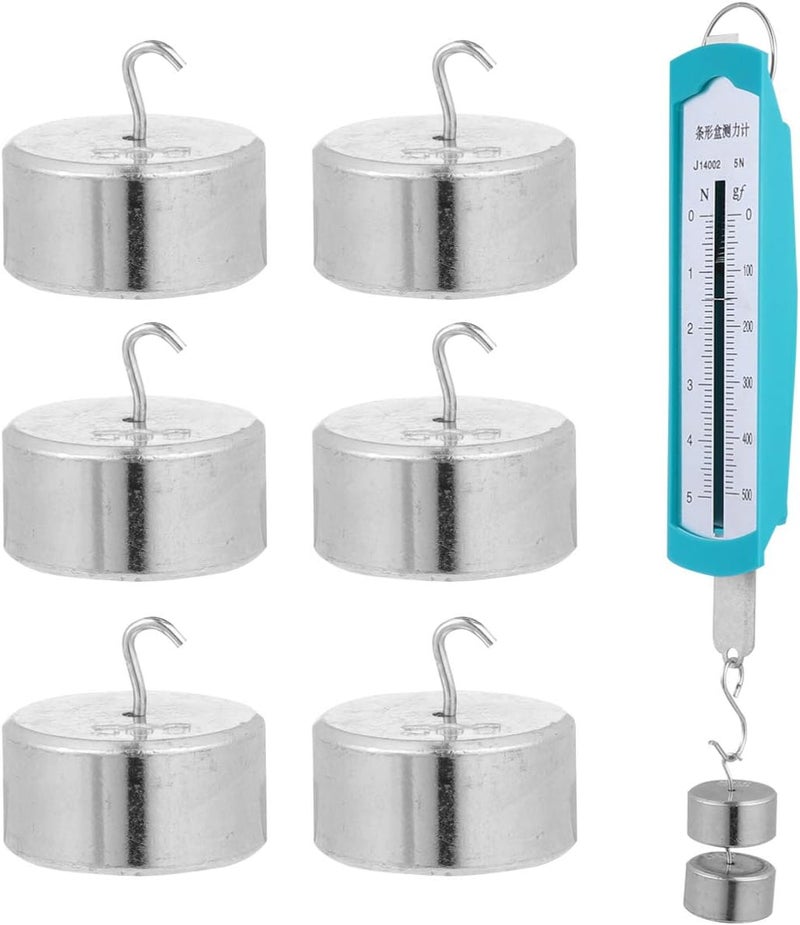 klarako Spring Scale 1 Spring Dynamometer Measuring Device Mechanics Experiment Teaching Instrument Physics Workshop Tool Electric Meter Experiments Apparatus Push-Pull Crane Scale Metal - Image 1