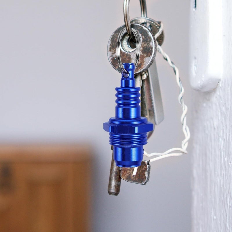 Aluminum Alloy Motorcycle Keychain Set 3pcs (red Blue Silver) Metal Motorbike Keyrings with Creative Pendant for Riders and Bike Decoration - Image 5
