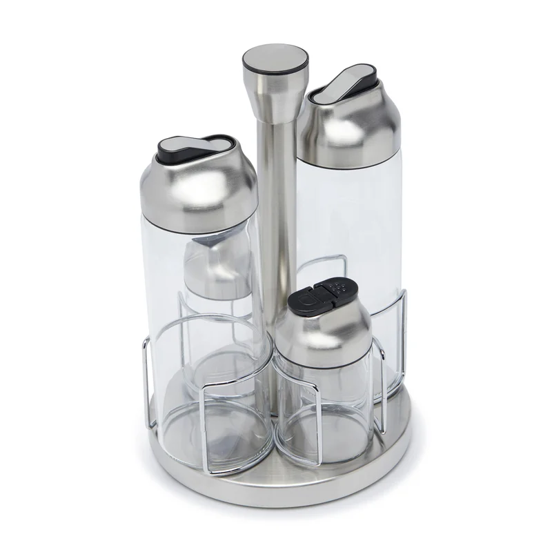 Simply Kitchen Belmont Borosilicate Glass Salad Dressing Set Set