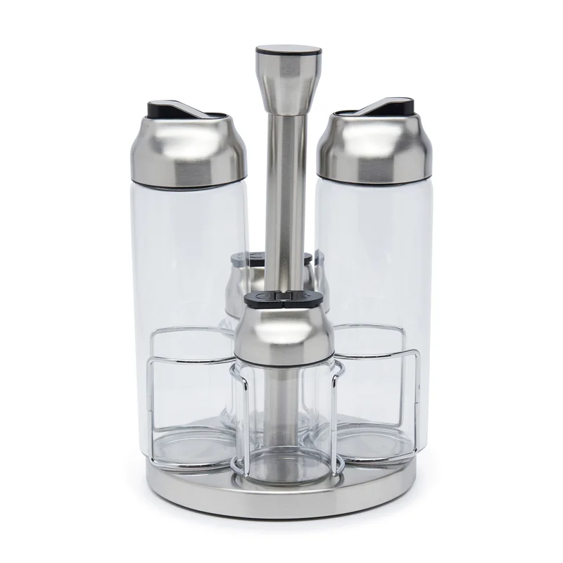 Simply Kitchen Belmont Borosilicate Glass Salad Dressing Set Set