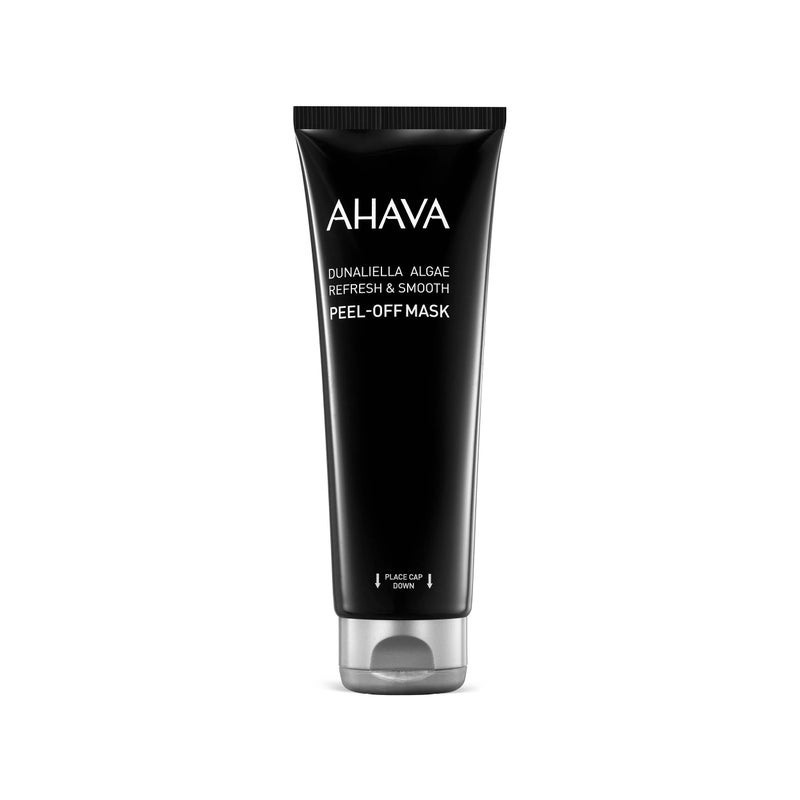AHAVA Dunaliella Algae Refresh  Smooth Peeloff Mask  Black refreshing peeloff mask to revive the skin lift away fatigue helps against blackheads  clogged pores with Osmoter 42 FlOz