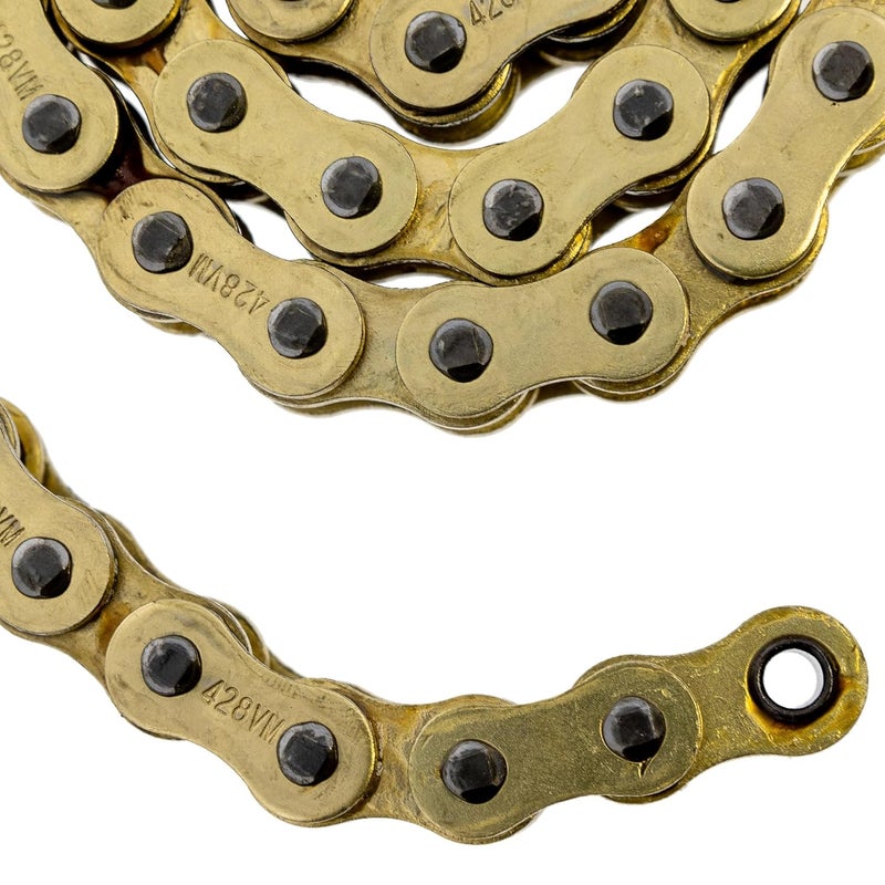 NICHE Gold 428 X-Ring Chain 122 Links with Connecting Master Link - Image 2