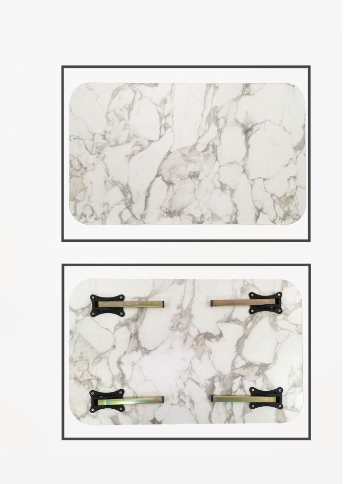 Living Foldable legs floor center table for living room, kitchen, meeting room, multi-functional coffee table  60X80 cm - Image 5